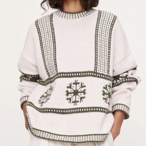 NWT Nordic Wool-Blend Crew-neck Sweater Banana Republic 2025 Holiday Collection